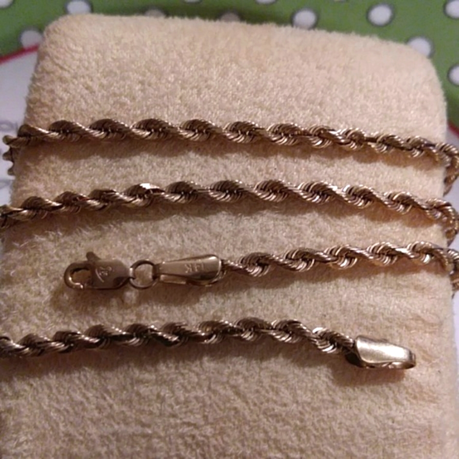Sale Solid Rope 14k Chain